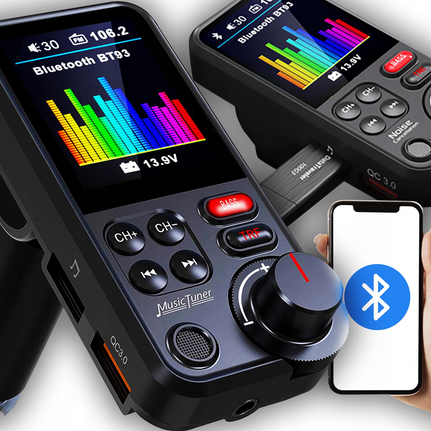 Vysielač do auta DexXer VOLTMETER HANDS-FREE SADA